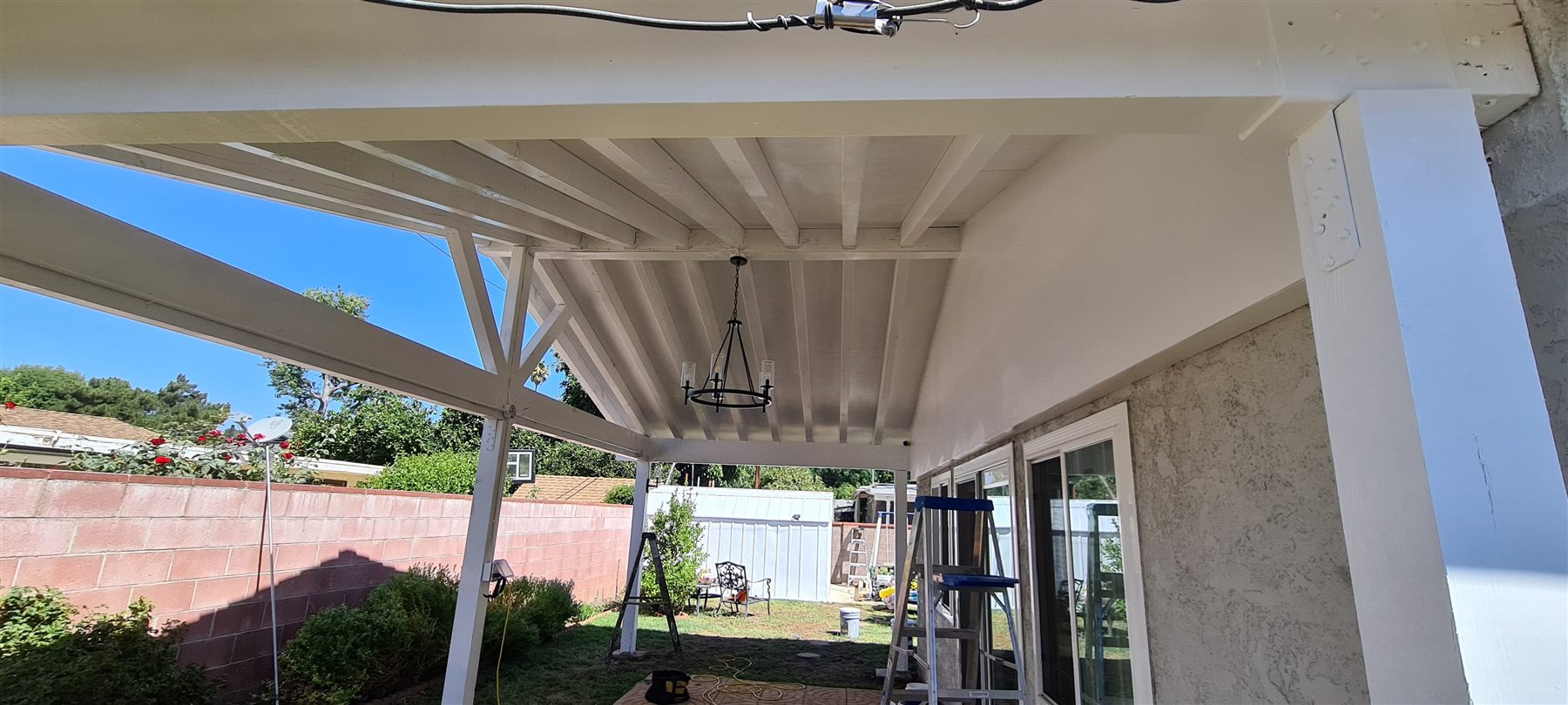 Completed patio cover